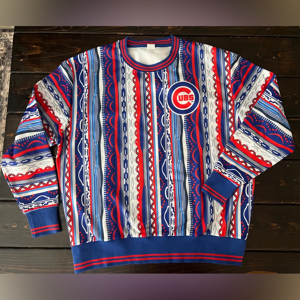 Chicago Cubs official sweater. Given at Wrigley field